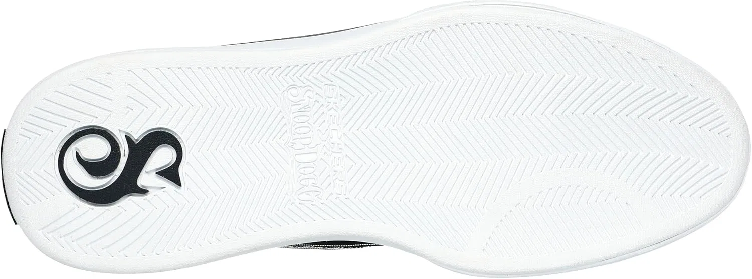 Кроссовки Skechers Snoop Dogg: Snoop One-Og Men's Canvas Hands Free Sneaker, Black White Bandana Print Leather — фото 2