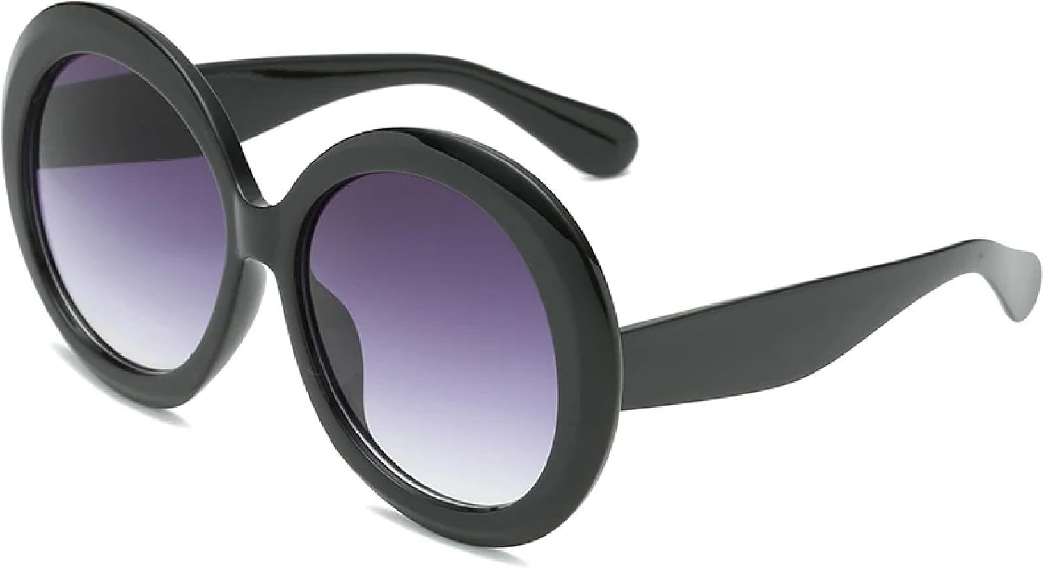 

Винтажные большие круглые солнцезащитные очки для женщин, коричневый градиент, увеличенного размера, модные, роскошные, с зеркальным покрытием и прозрачными линзами TVTBBVV, Black Grey