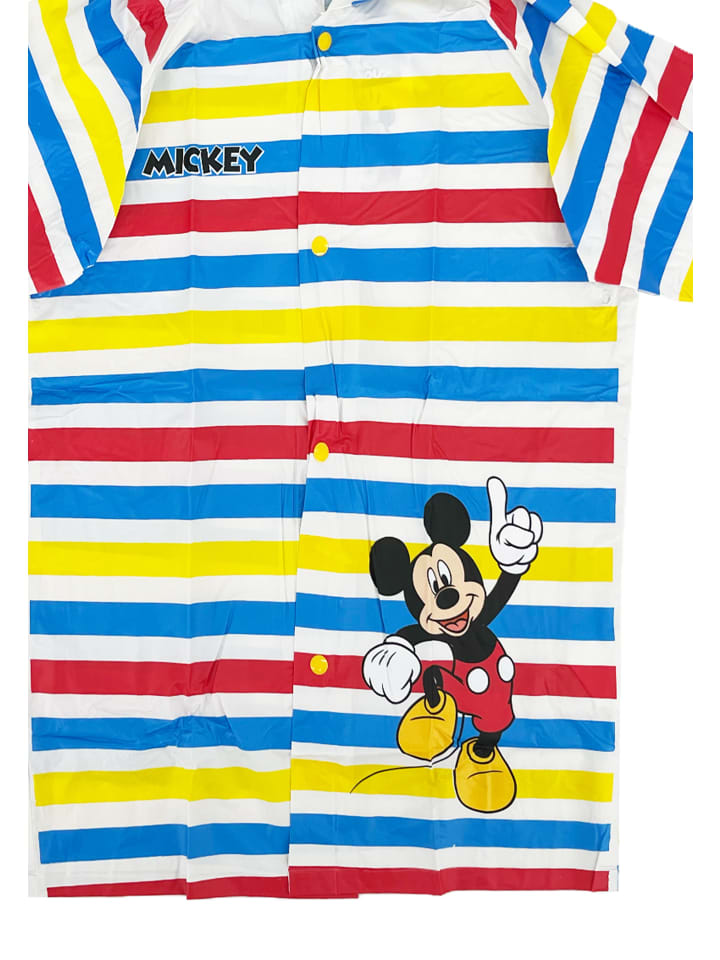 Disney Mickey Mouse Детский красочный водонепроницаемый дождевик с капюшоном, разноцветный — фото 3