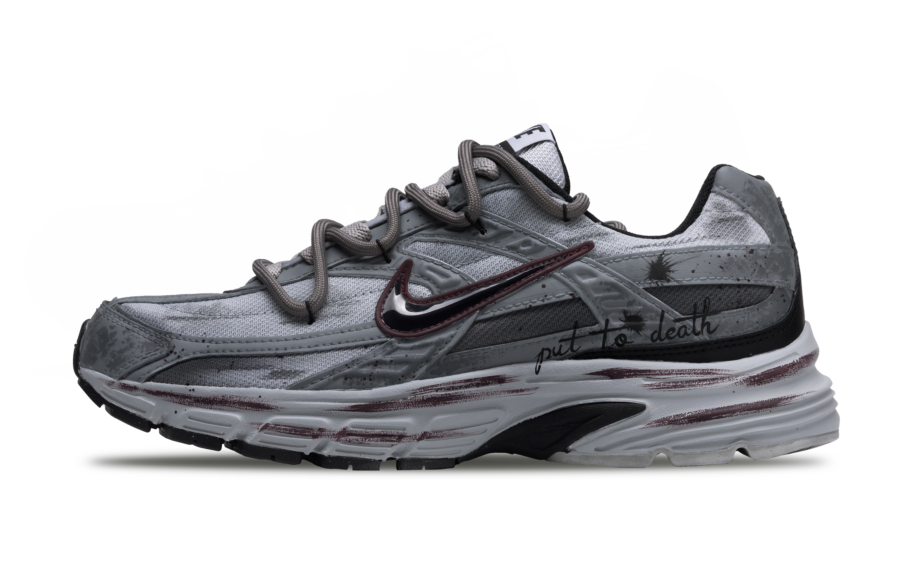 

Nike Кроссовки Initiator с низким верхом, противоскользящие, мужские, серо-черные