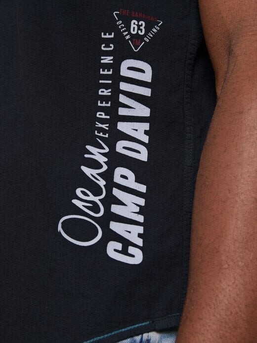 

Рубашка с коротким рукавом Camp David, синий