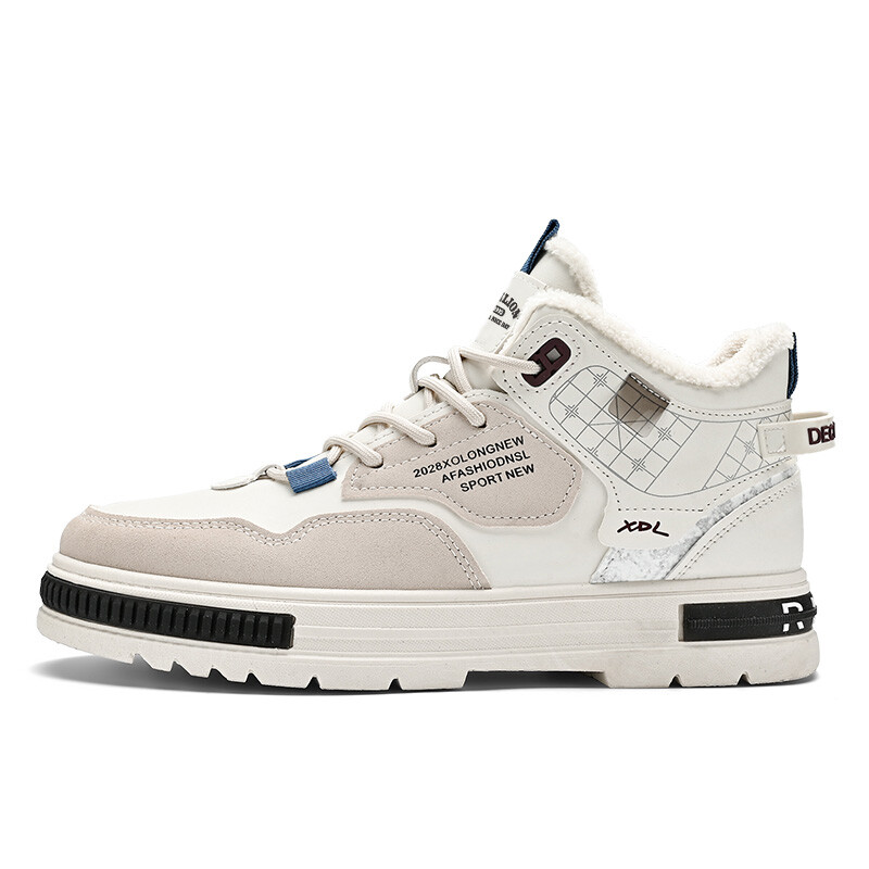 

Кеды мужские, обувь для скейтбординга средняя высота Tonlion, белый