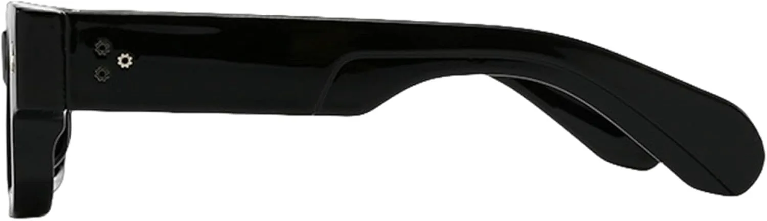 

Винтажные солнцезащитные очки для женщин и мужчин, модные ретро-очки с толстой оправой, роскошные мужские очки с защитой от УФ-излучения UV400 TYUVIVO, Black