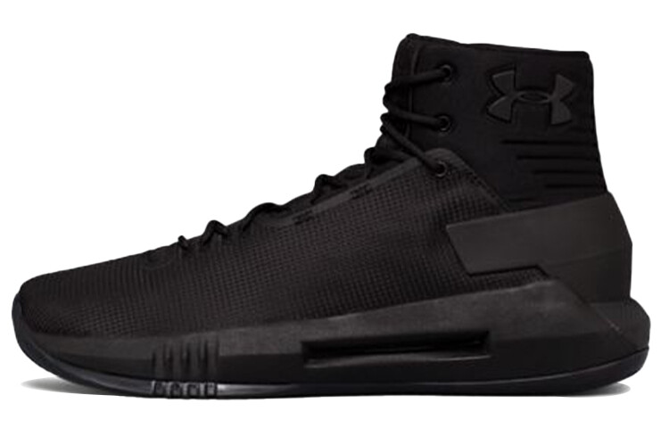 

Баскетбольные кроссовки мужские высокие черные Under Armour