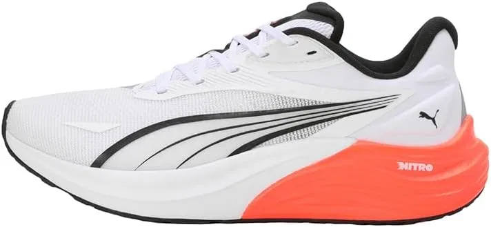 Мужские кроссовки Puma Electrify Nitro 4 для бега по улицам, Puma White Glowing Red Puma Black — фото 2
