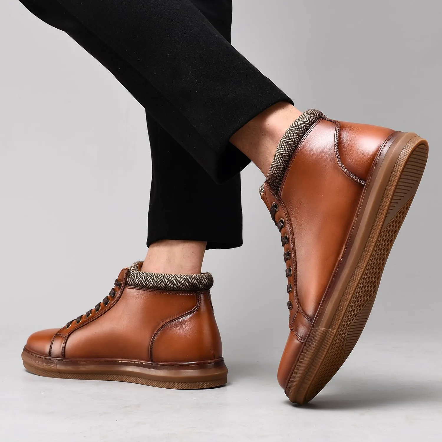 

Мужские кожаные кроссовки Arkbird, модные классические повседневные ботинки-чукка, желтый