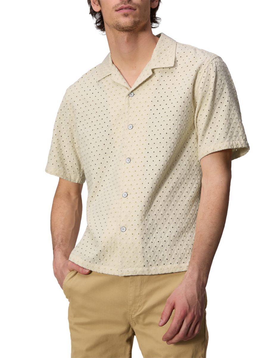 

Рубашка Avery с коротким рукавом rag & bone, цвет Marsh