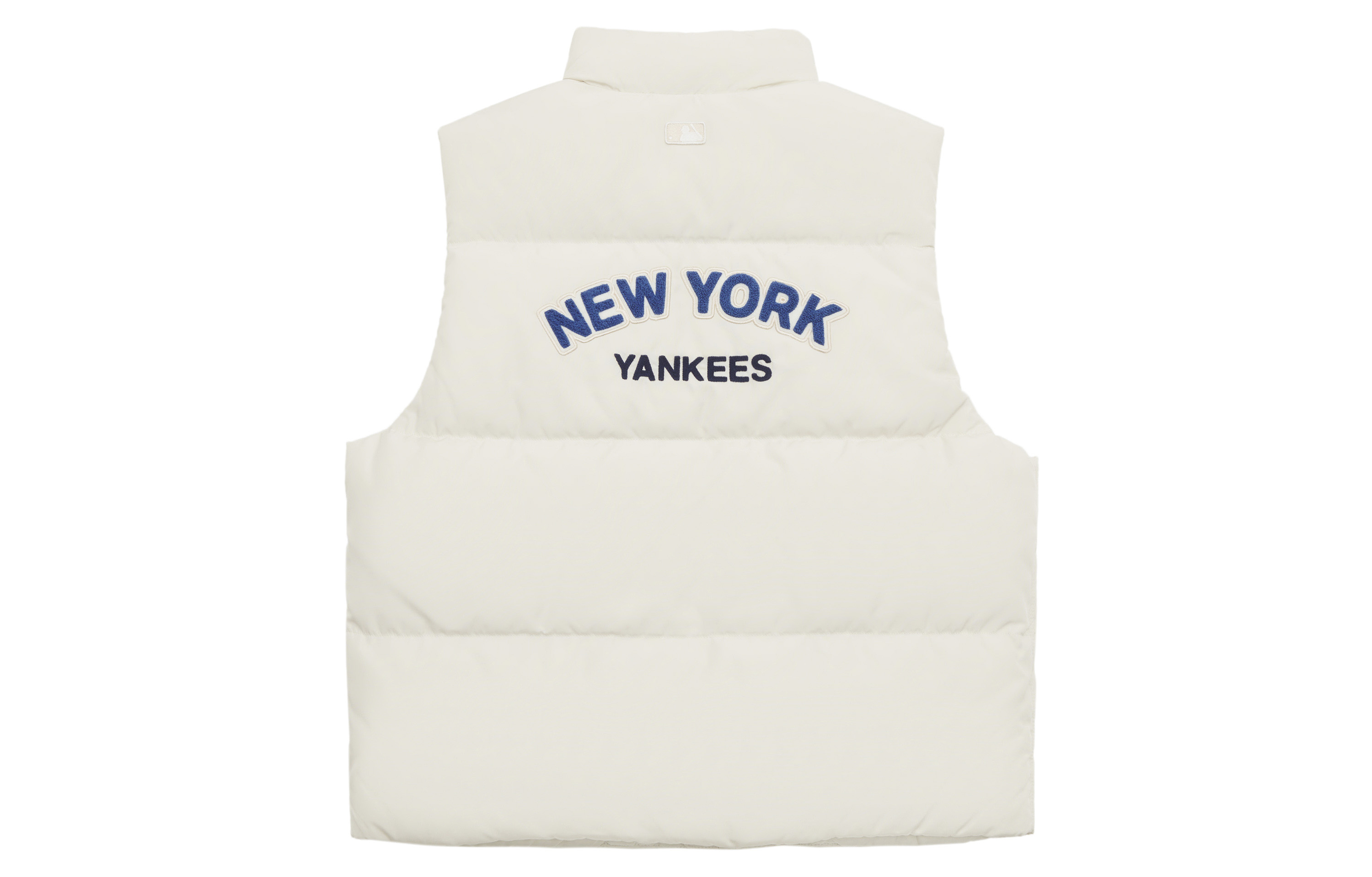 

MLB Коллекция Preppy Style New York Yankees FW24 Пуховый жилет унисекс темно-кремовый