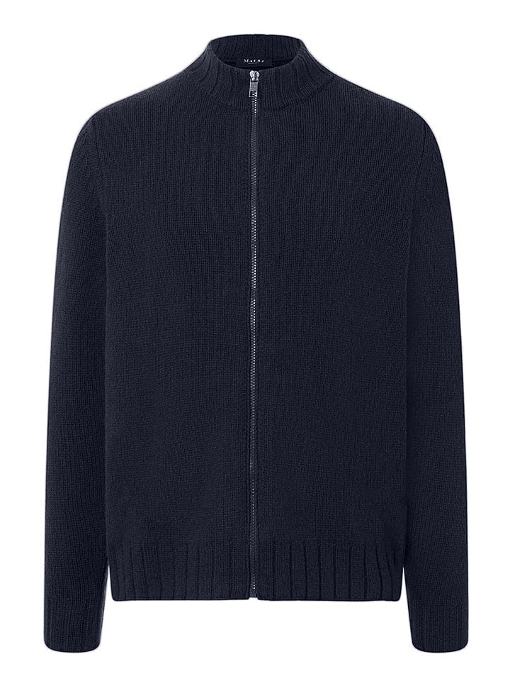 

Maerz Muenchen Шерстяной кардиган темно-синего цвета