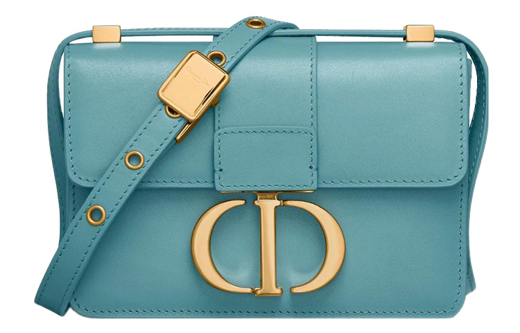 

Сумка-кроссбод через плечо 30 Montaigne Smooth Finish Cow Leather Box Bag для женщин Sky Blue DIOR, Set (Bag+Dust Bag)