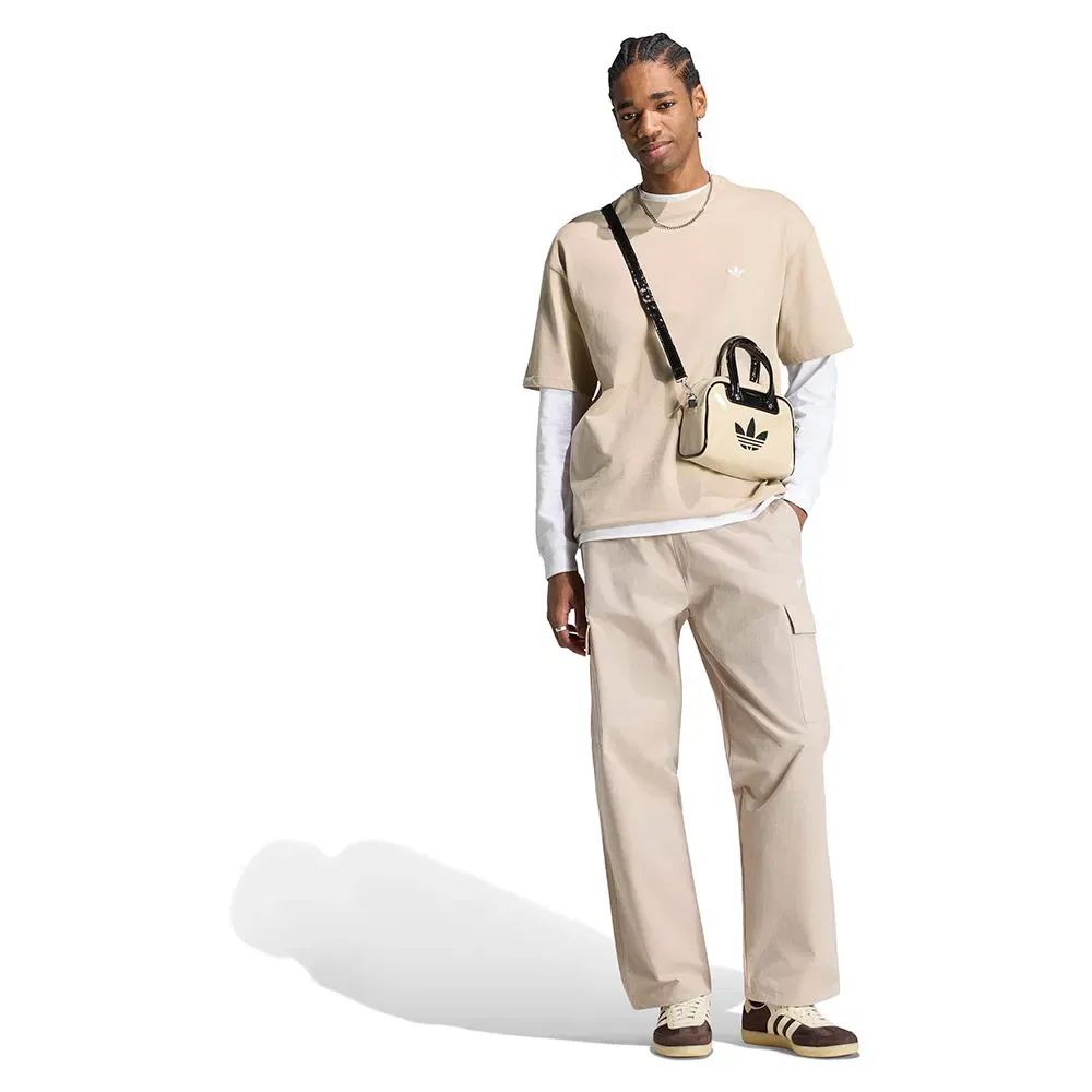 Брюки карго Trefoil Essentials Adidas Originals, бежевый — фото 4