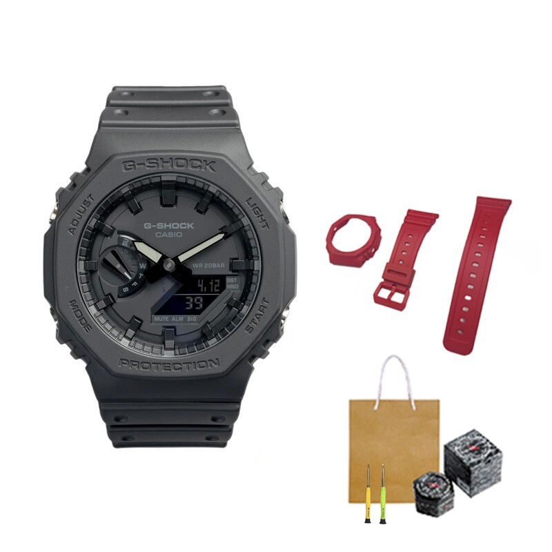 

Часы Casio G-Shock Analog-digital 2100 Series GA-2100-1A1 + ремешок GA2100 и инструменты