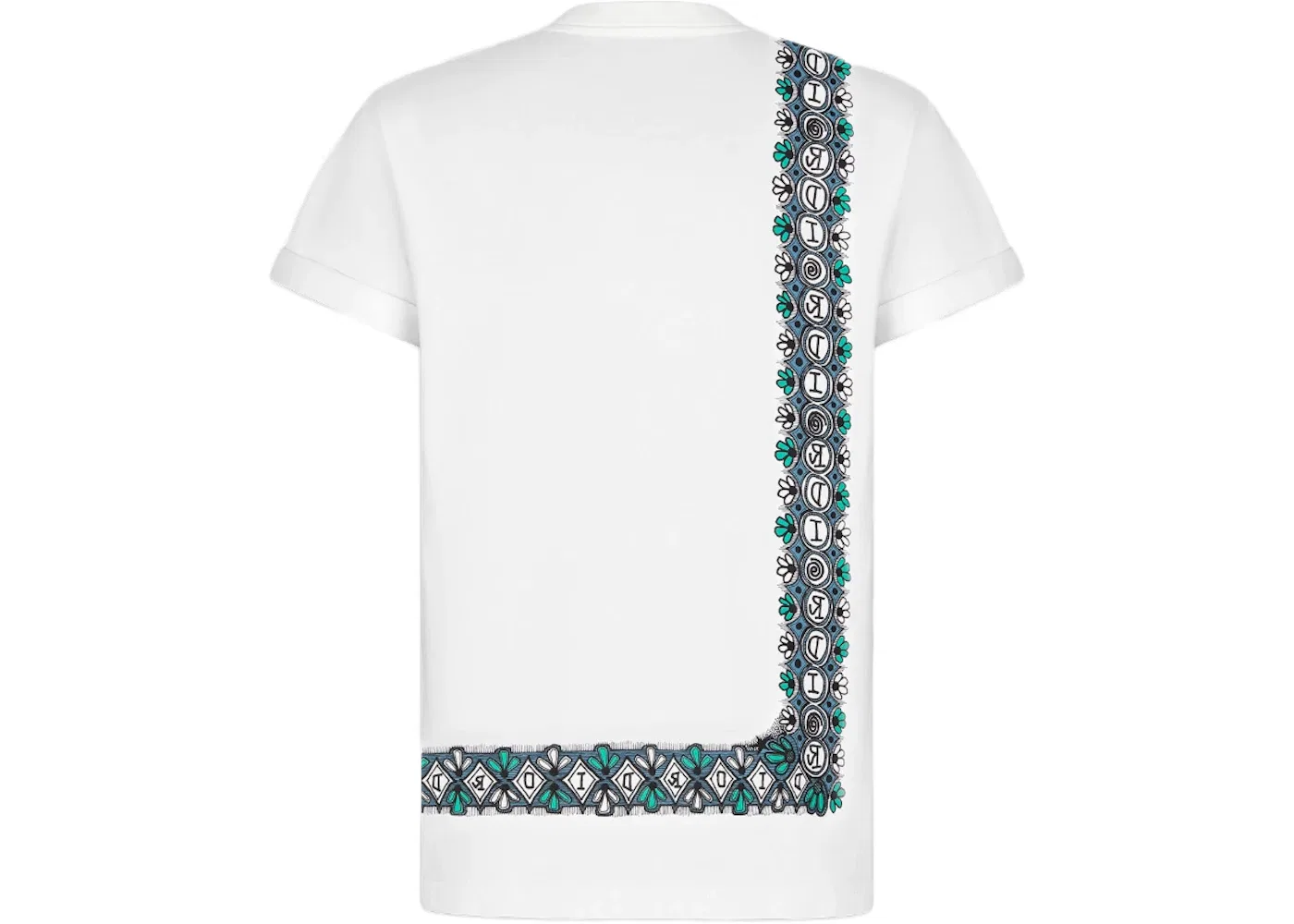 Мужская футболка с принтом Dior And Shawn Oversized T-Shirt Dior, White — фото 2
