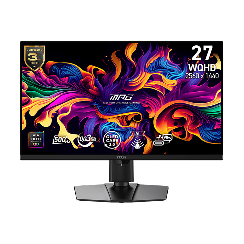 

Игровой монитор MSI MPG 271QR X50, 27", 2560х1440, 500 Гц, QD-OLED, черный