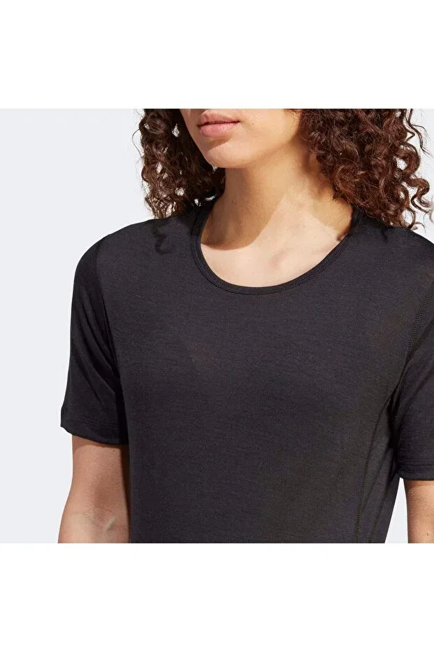 Женская футболка базовое хлопковое Xperior merino 150 baselayer Adidas, Black — фото 4