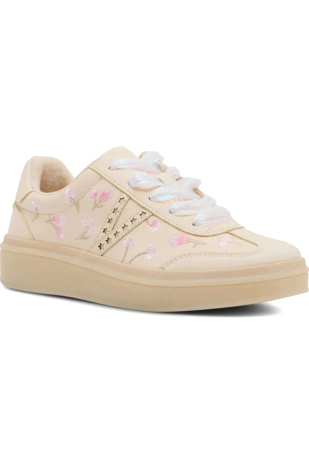 Кроссовки детские с цветочной вышивкой JKaelie Steve Madden, Bone
