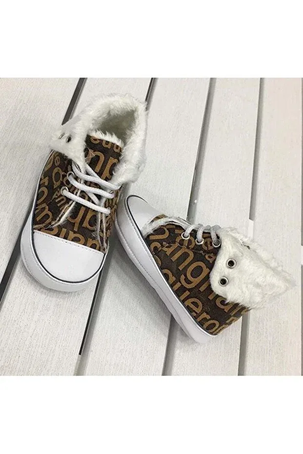 Детские ботиночки для мальчиков с узором Baby Pattini, Sand