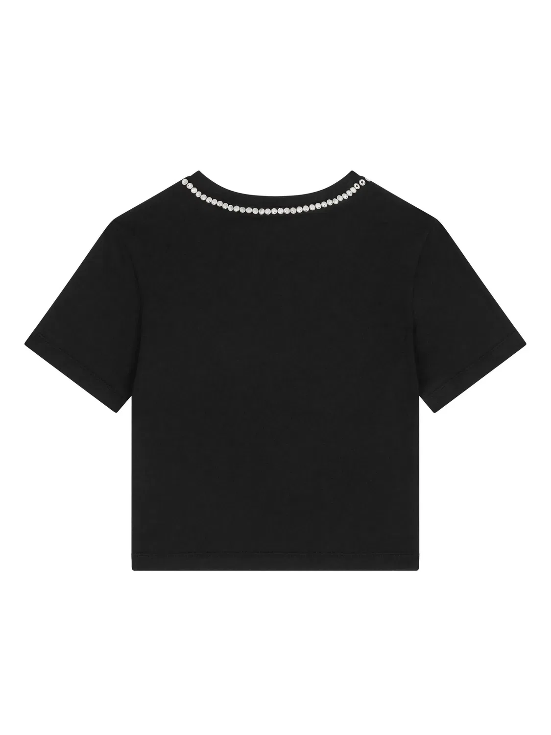 Футболка с кристаллическим декором Dolce & Gabbana, черный — фото 2