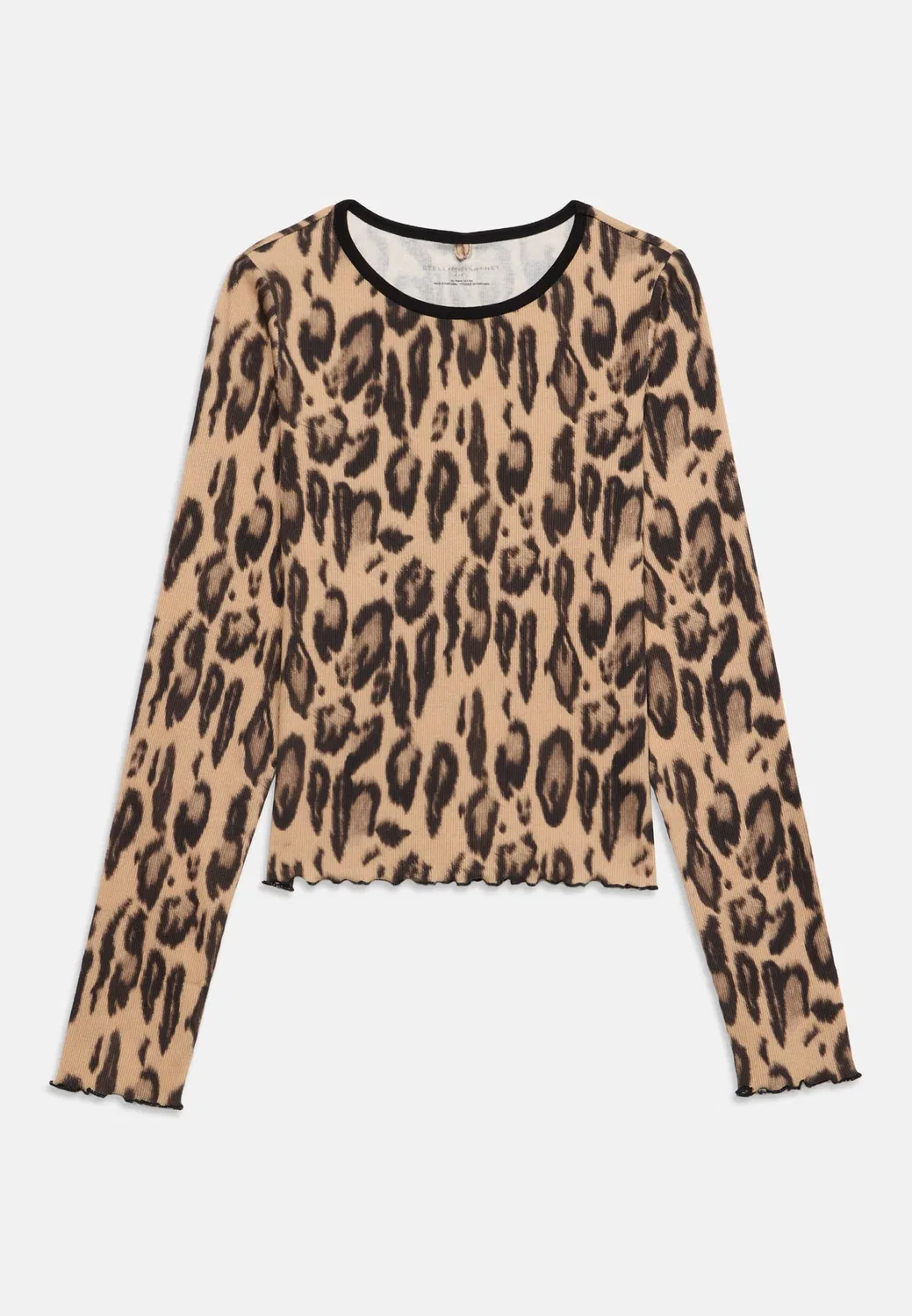 Топ с длинными рукавами Stella Mccartney Kids, Nocciola/Nero — фото 3