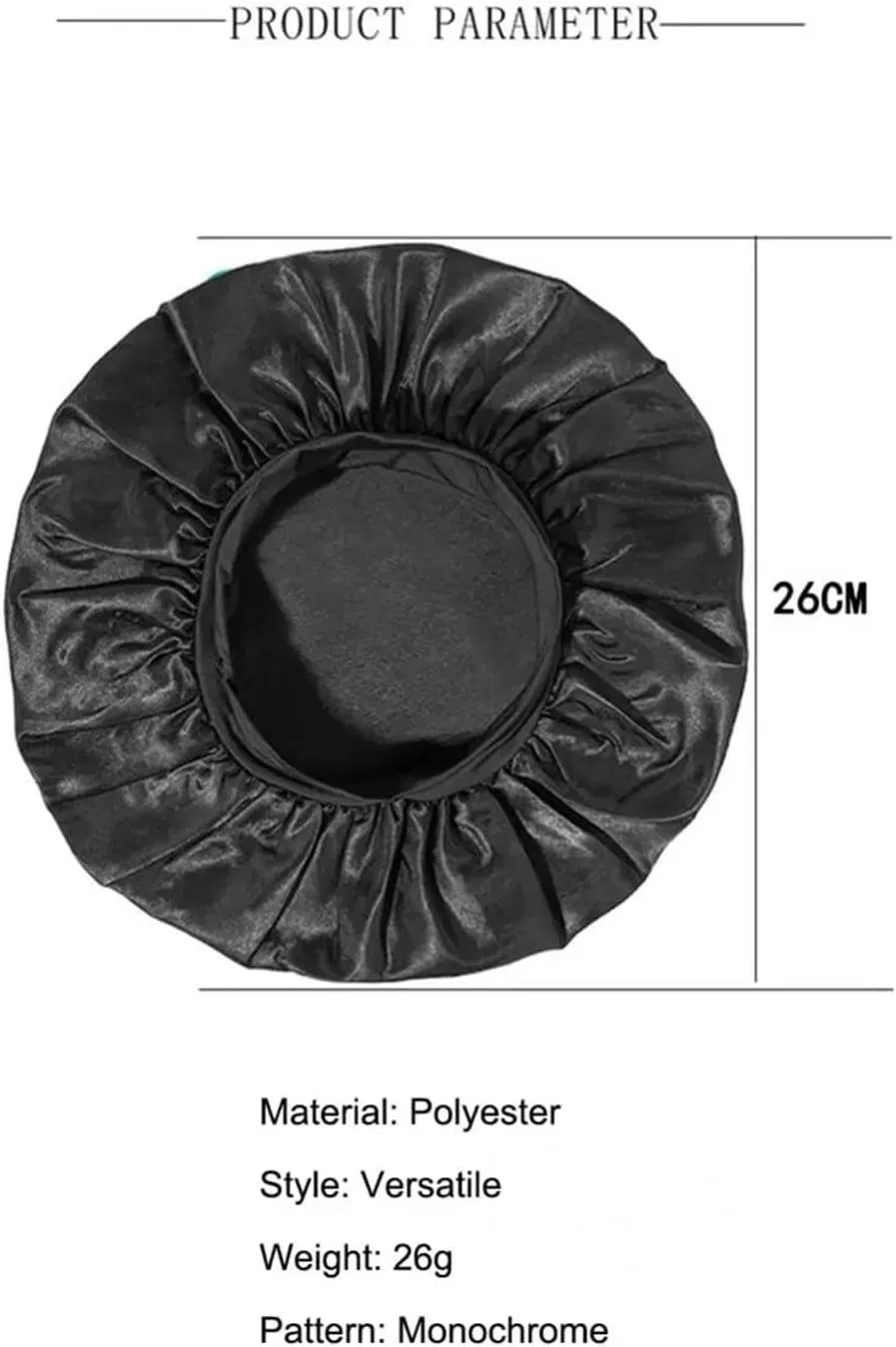 Шапочка для душа Satin Sleep Cap, BOJHGO, 1 шт, Pink Purple — фото 3