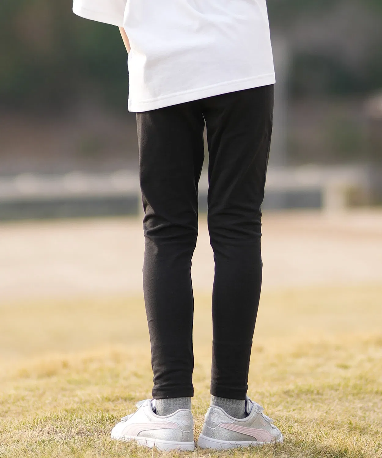 Детские леггинсы с логотипом PUMA, Black — фото 3