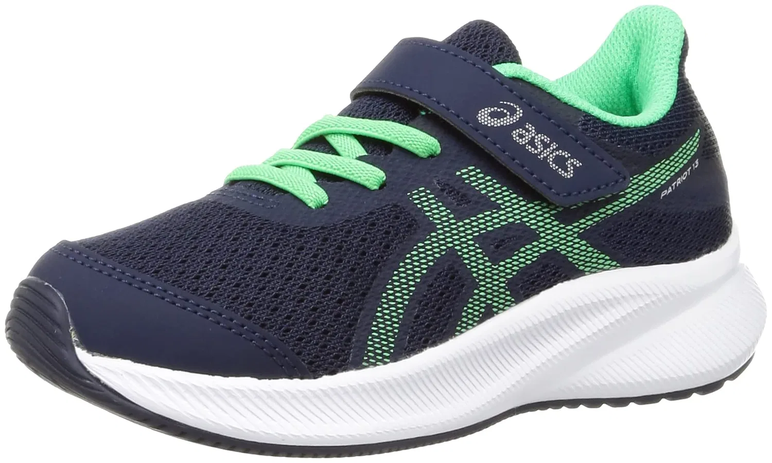 Детские кроссовки для мальчиков с амортизацией Patriot 13 Ps ASICS, Blue Midnight New Leaf