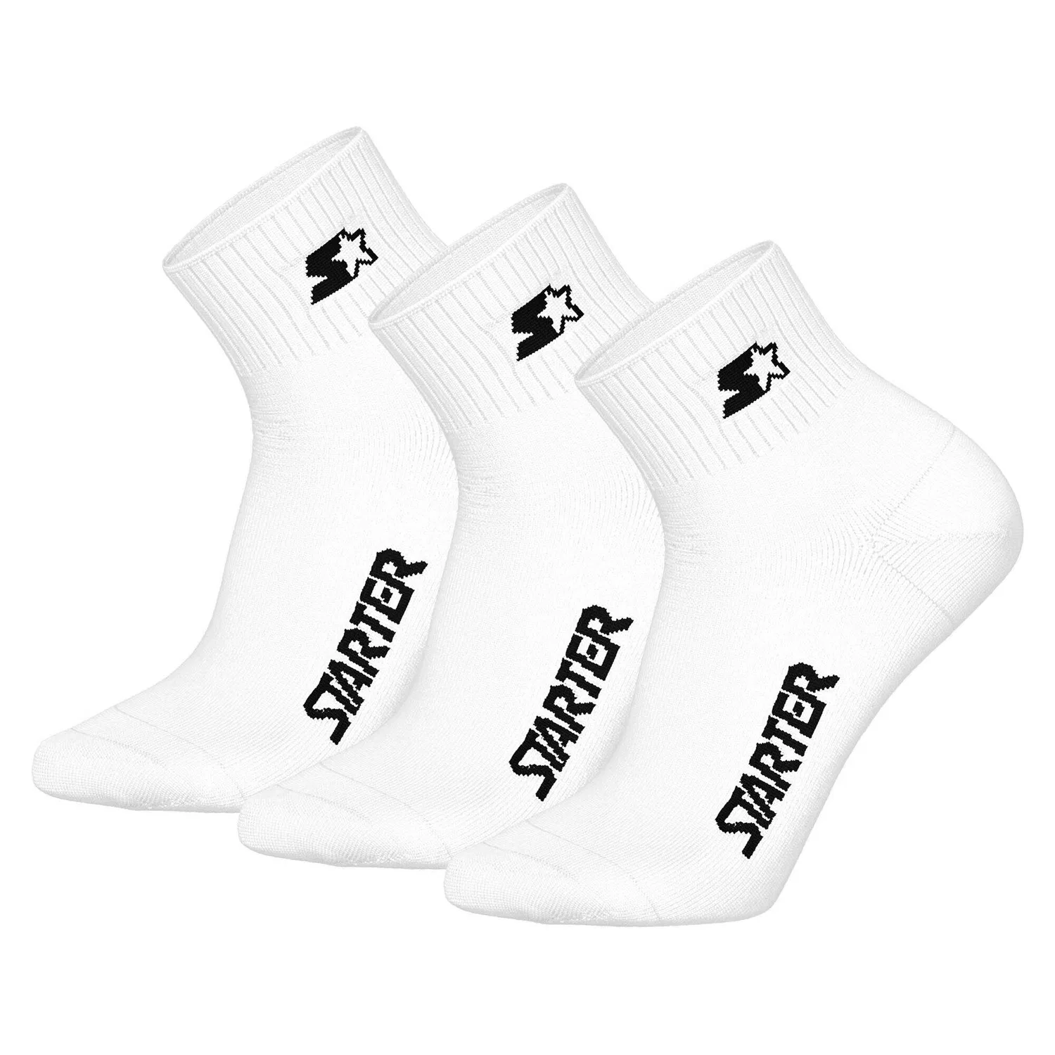 Детские носки с логотипом Starter, 3 пары, White