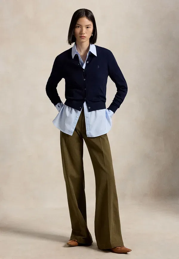 Брюки из хлопка с эластаном Polo Ralph Lauren, оливковый — фото 2
