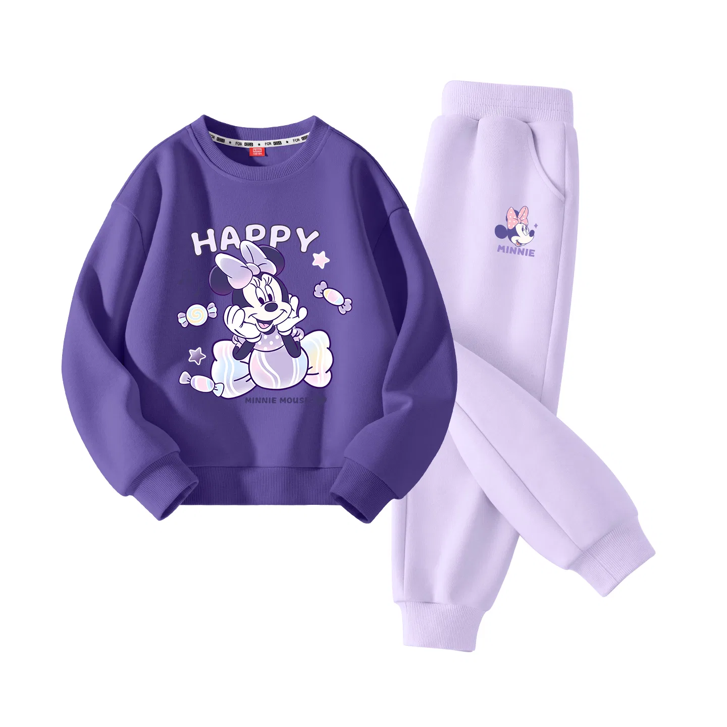 Детский спортивный костюм с принтом Disney, Цвет Di'ai Candy Pulse Purple+Dini Knot K Taro Purple