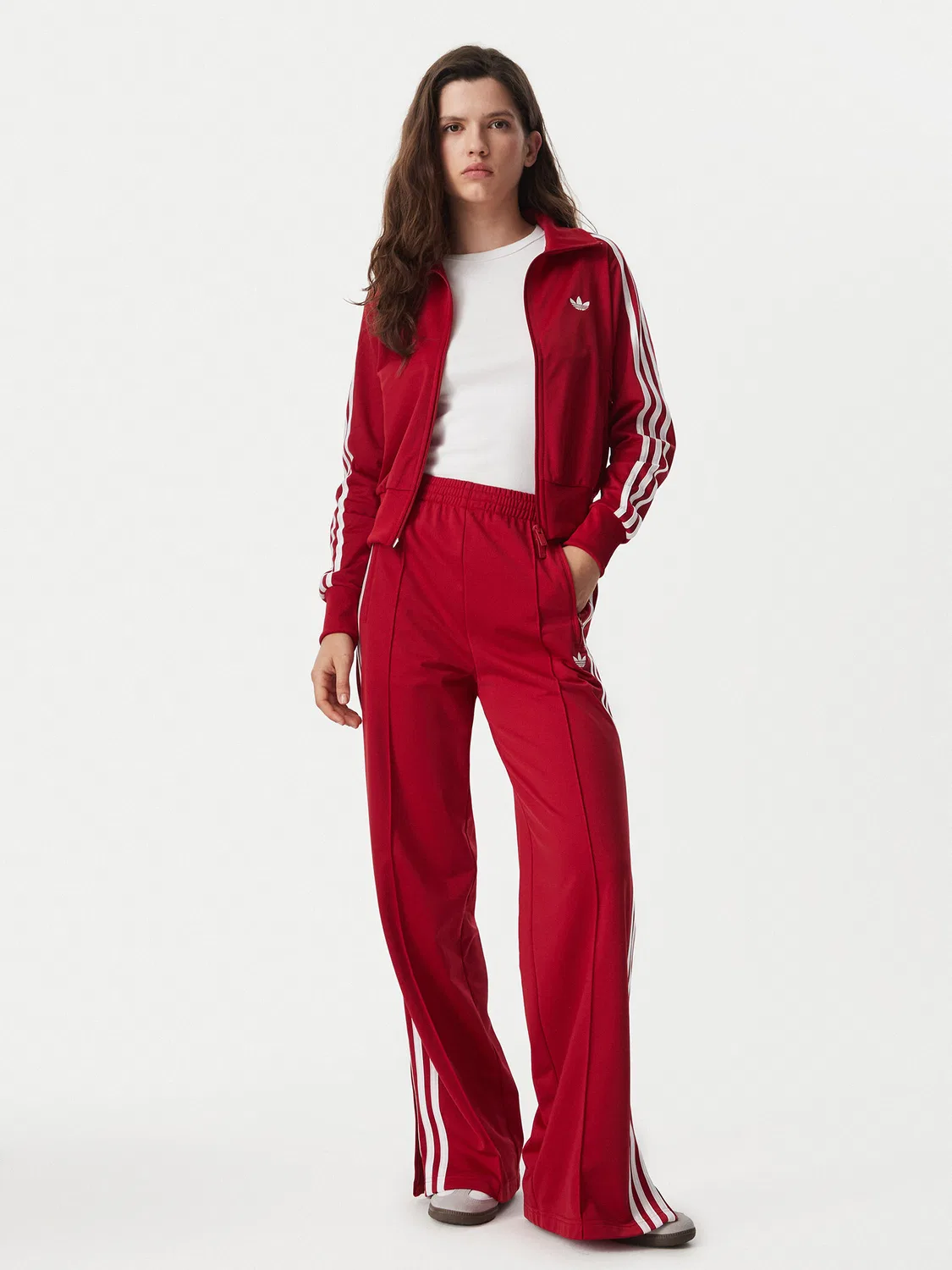 Женская толстовка стандартного кроя Firebird Classic Adidas, красный — фото 2