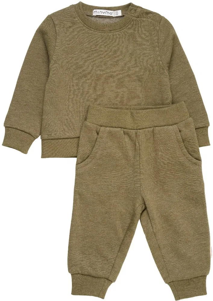 Спортивный костюм детский комплект Sweat Set Minymo, зеленый