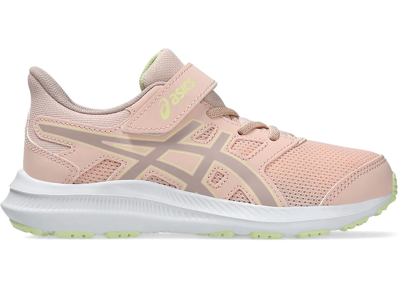 Детские кроссовки для бега с шнуровкой ASICS Jolt 4, Breeze Neutral Pink
