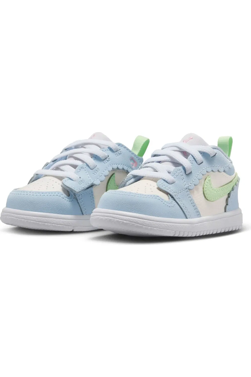 Кроссовки детские баскетбольные Air Jordan 1 Low Alt Jordan, Half Blue/Vapor Green/Sail
