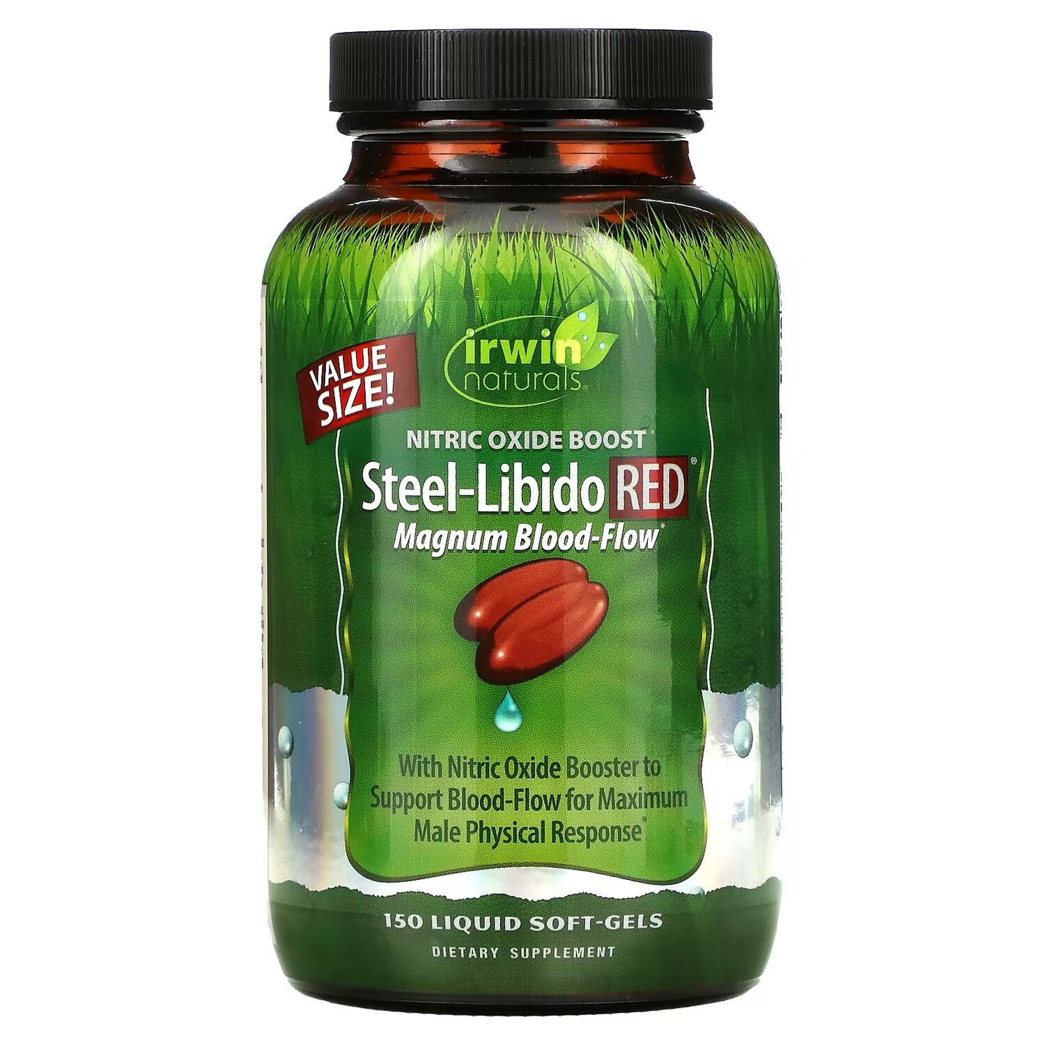 

Irwin Naturals Steel-Libido Red усиленный кровоток, 150 мягких капсул