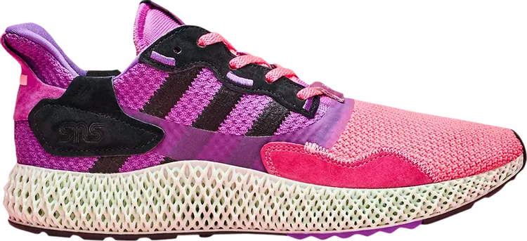 

Кроссовки Adidas Sneakersnstuff x ZX 4000 4D 'Sunset', фиолетовый
