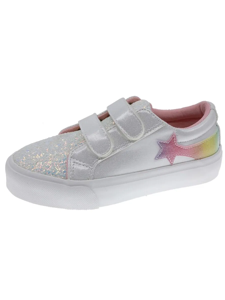 Кроссовки Beppi в стиле «Casual Shoe» серебристого цвета
