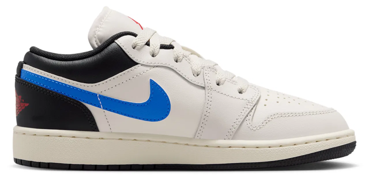 Кроссовки для мальчиков AJ 1 Low Jordan, серый/синий