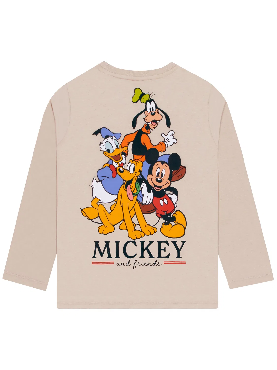 Футболка с длинным рукавом Mickey Mouse Character, натуральный — фото 3