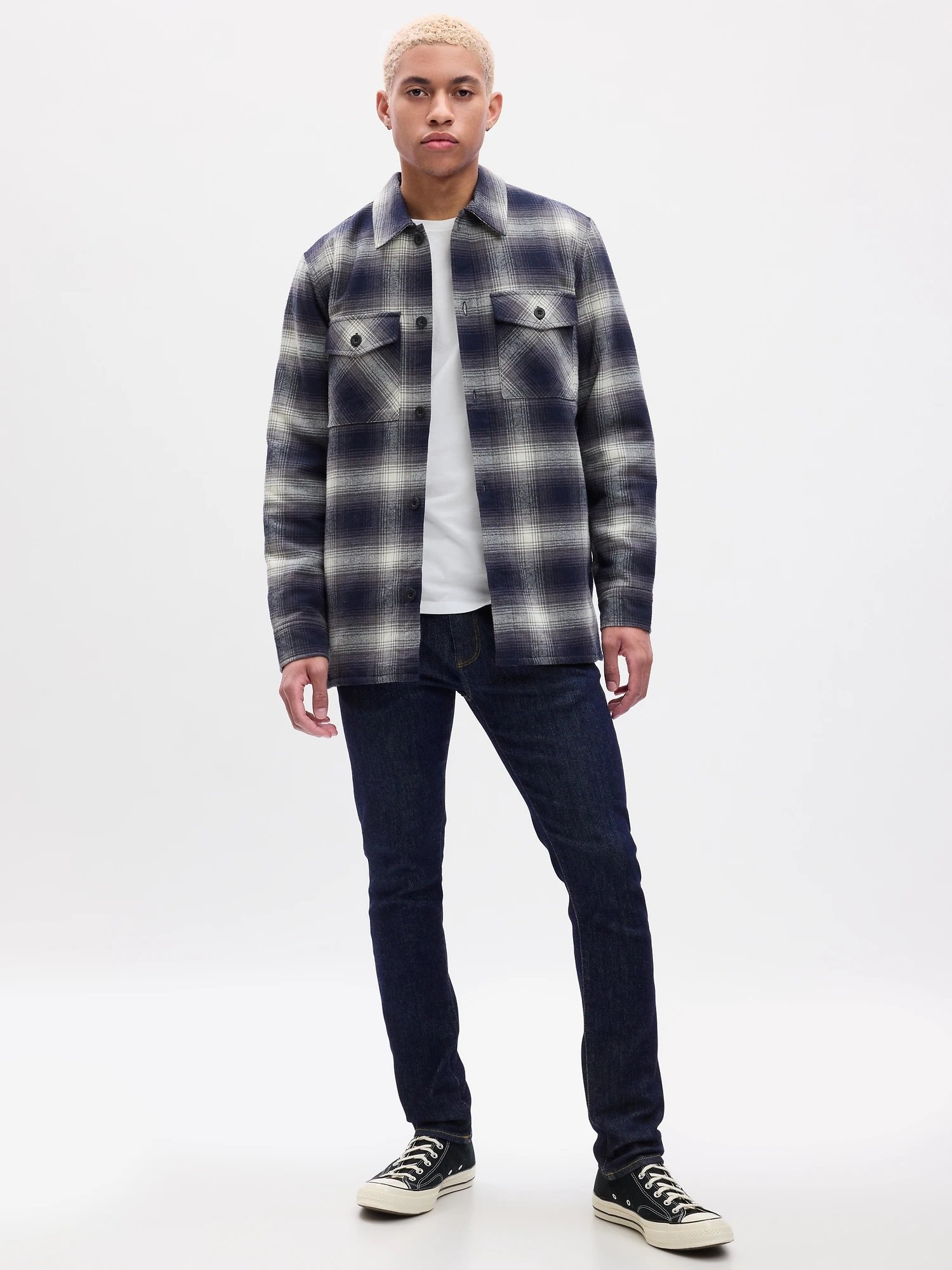 (M) Джинсы SoftMax Skinny Fit GAP, DARK_RINSE — фото 3