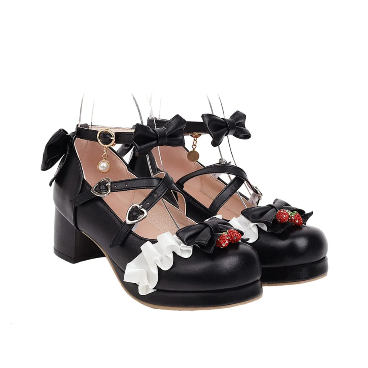 Детские туфли для девочек с принтом FRCOLOR, Black