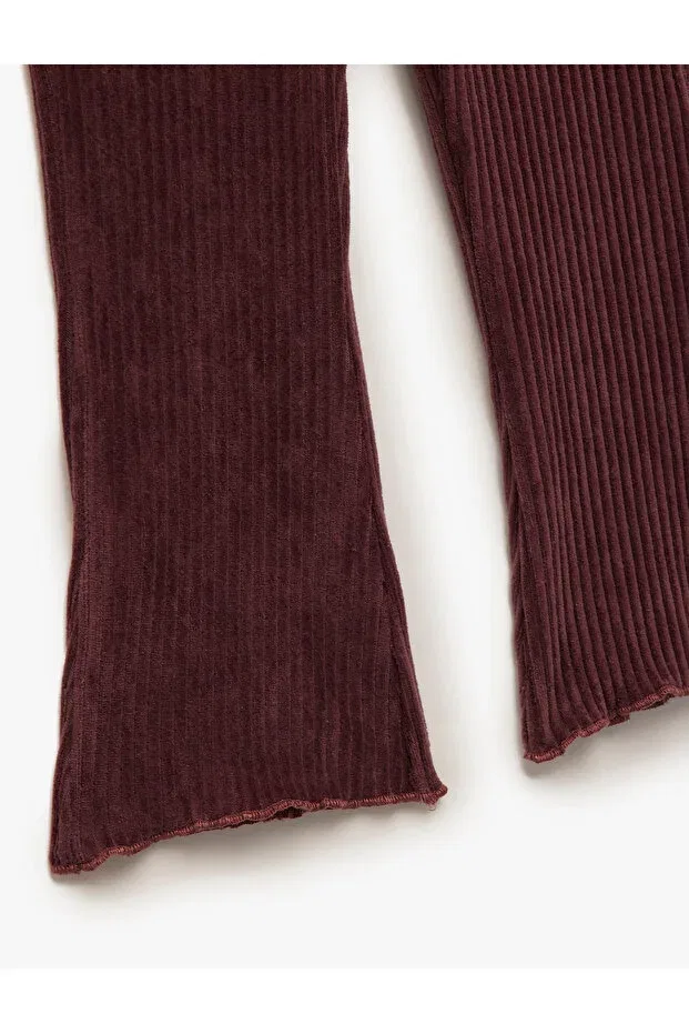 Детские леггинсы для девочек велюровые Cotton Basic Velvet Koton, Murdum — фото 3