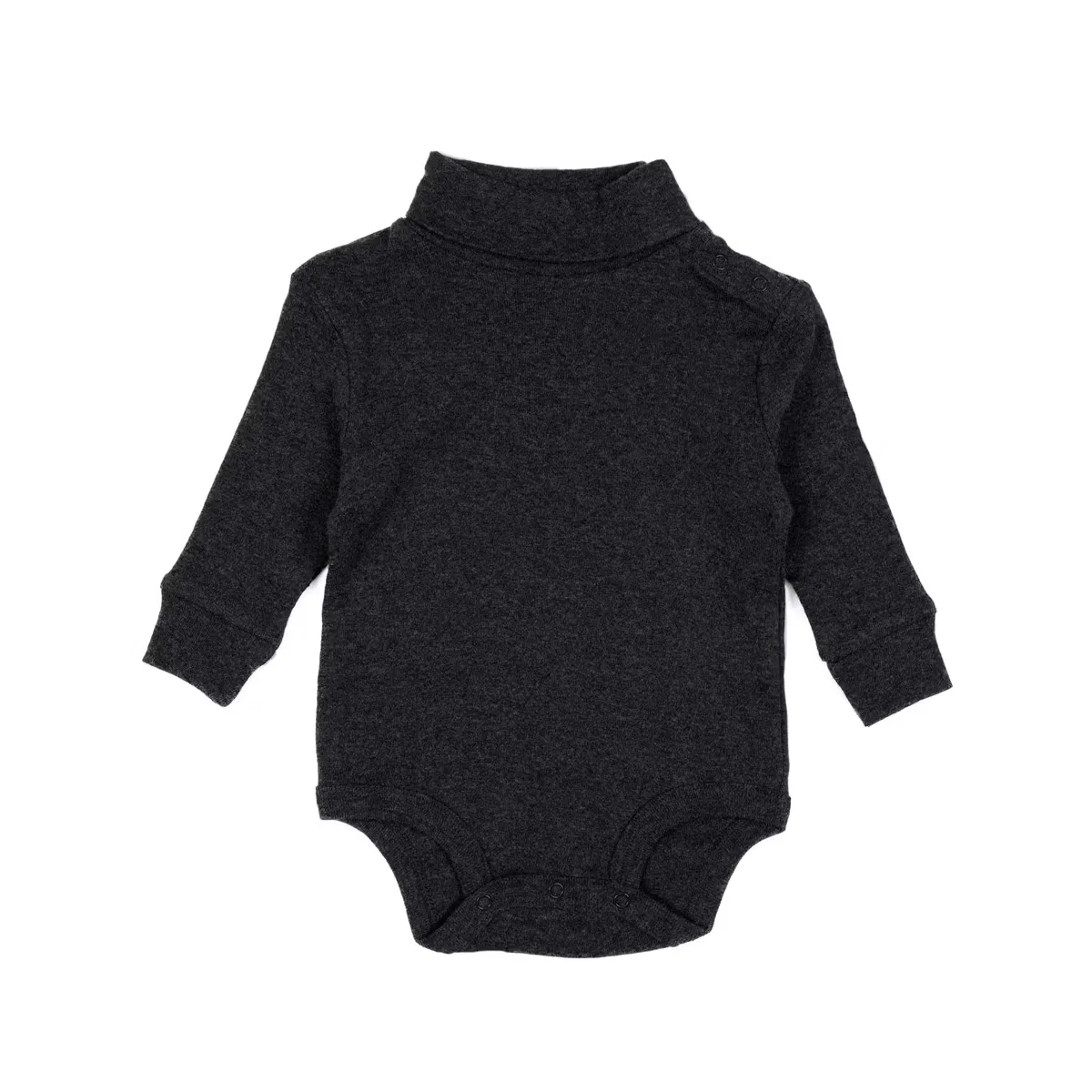 Боди-комбинезон с длинным рукавом и высоким воротом LEVERET, Dark Gray