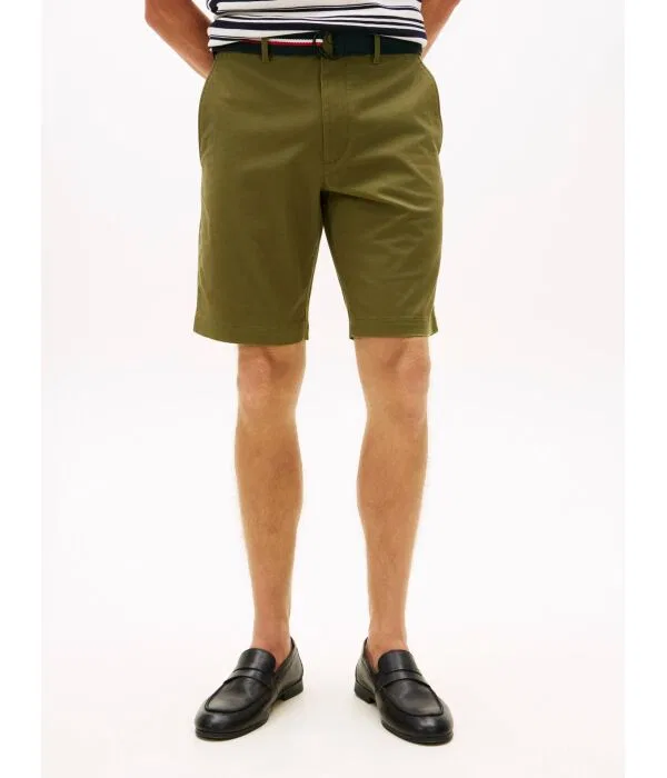Мужские шорты чинос с ремнем Denton Tommy Hilfiger, Verde Oliva