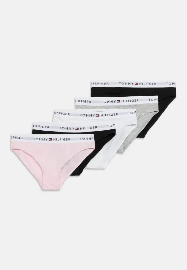 Набор трусов хлопок Tommy Hilfiger Black/Pink/White, белый/черный/розовый