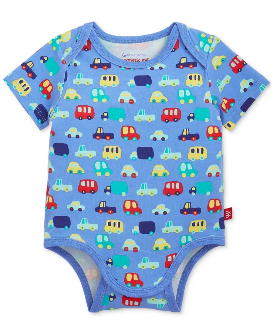 Комплект боди с коротким рукавом и штанов, 3 предмета Magnetic Me, Navy/Blue/Teal — фото 3