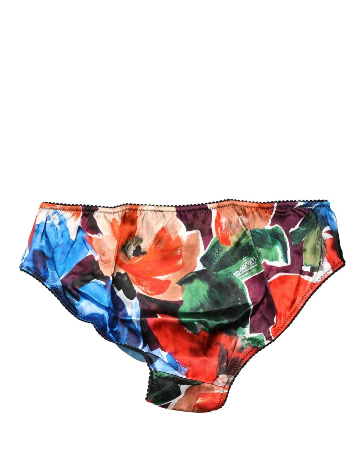 Женские трусы-слипы с цветочным принтом Mid Waist Brief Panty Dolce & Gabbana, Multicolor — фото 2
