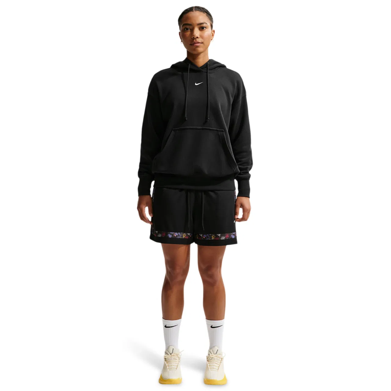 Женские шорты Dri-FIT Crossover Seasonal Nike, черный/белый — фото 4