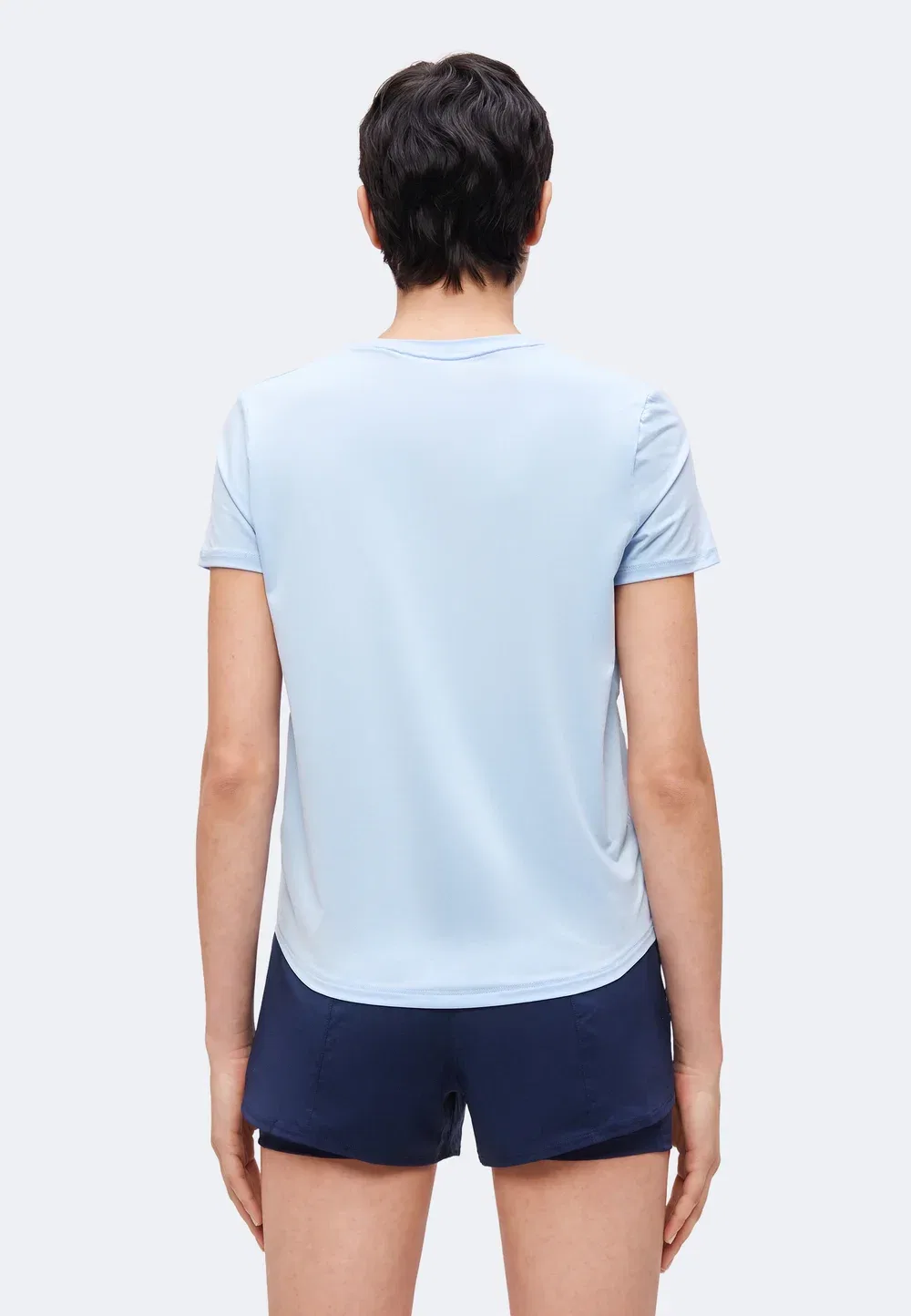 Классика - спортивная футболка Nike Performance, Hydrogen Blue/White — фото 3