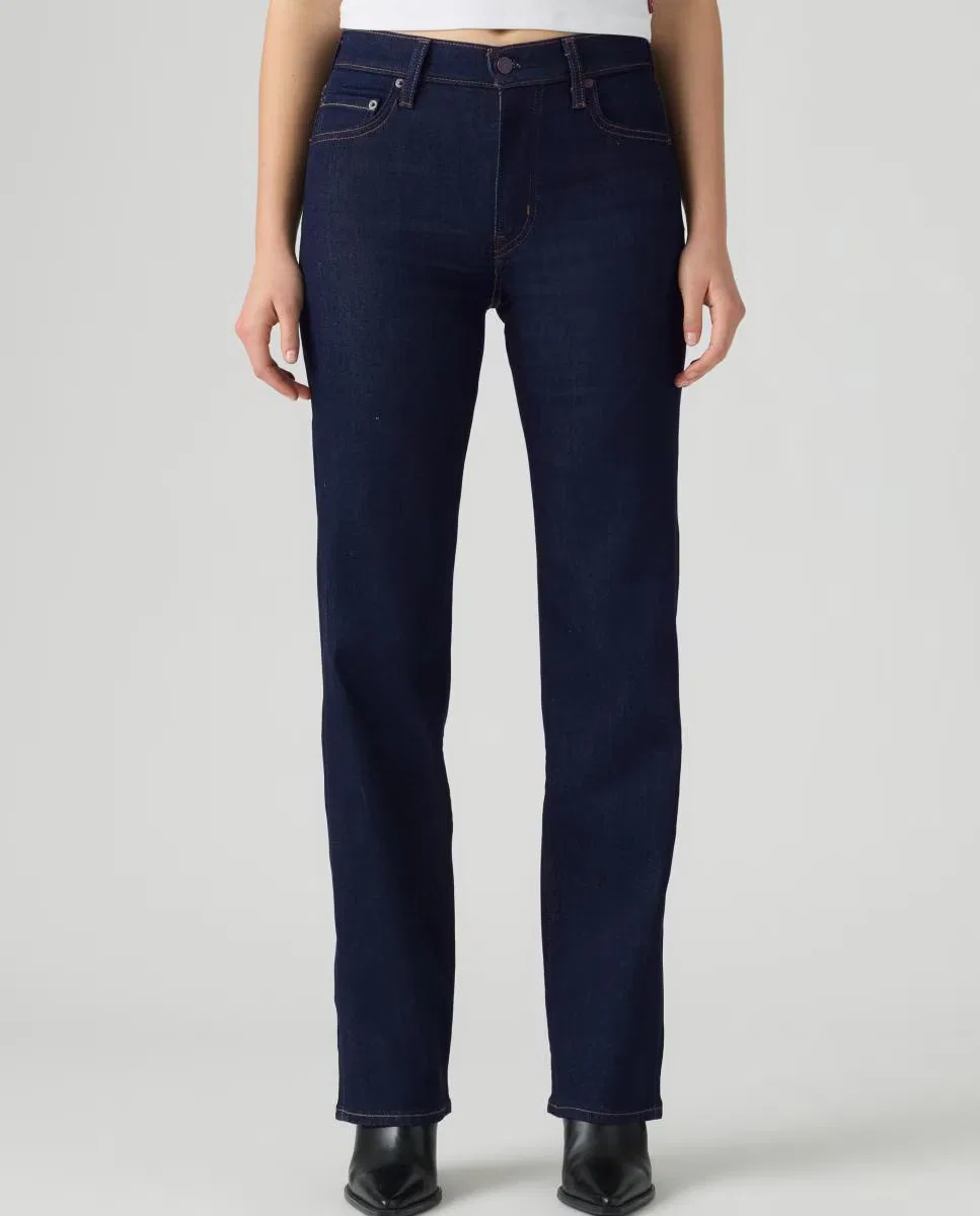 Женское прямые джинсы, Vaquero Recto 723 High Rise Straight Tiro Alto, Levi's, Azul índigo — фото 3
