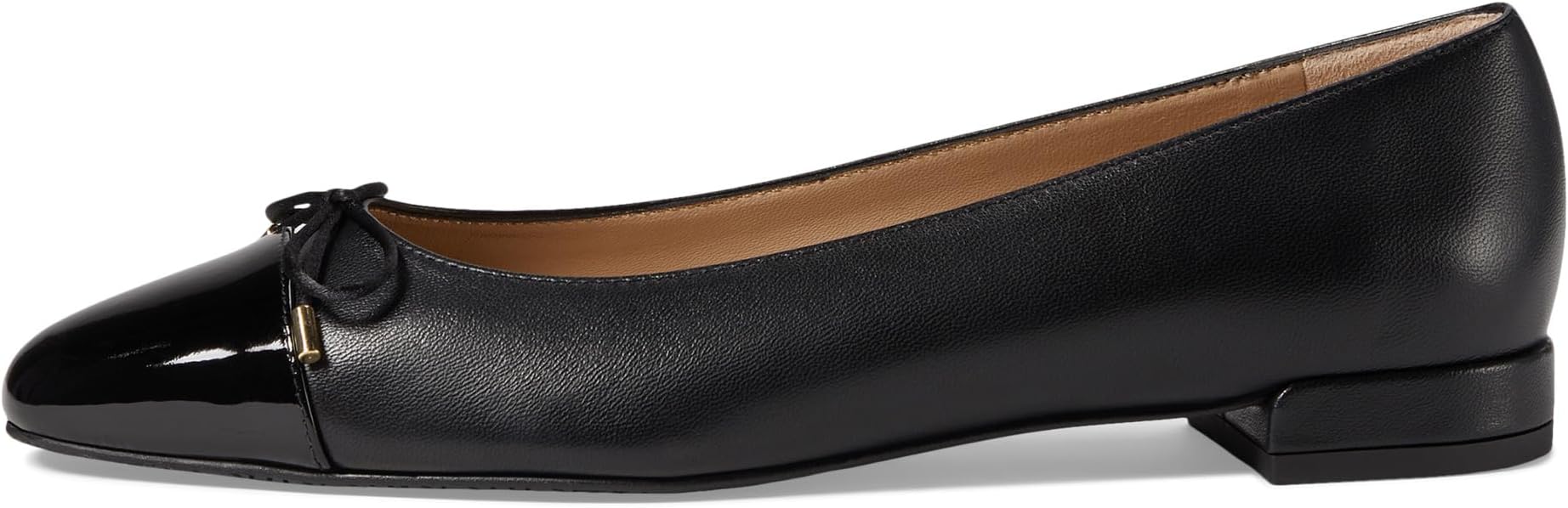 Балетки Stuart Weitzman Sleek Bow Flat, черный — фото 4